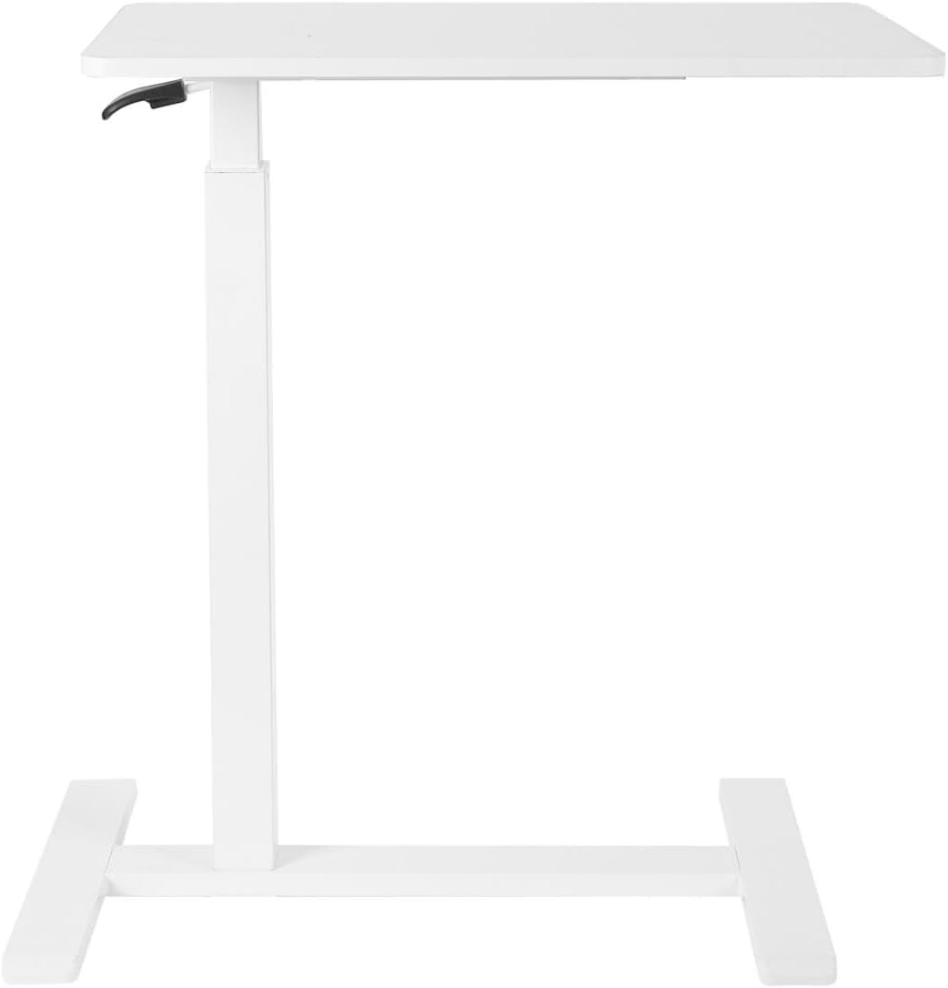 Small Standing Desk, Adjustable Height Sit Stand Desk for Laptop, Compact Standing Desk for Small Spaces, Stable Home Office Desk for Bedroom Bedside Use