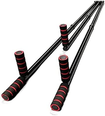 3 Bar Leg Stretcher Extension Device Iron Leg Support Yoga Exercise Martial Arts Gym Flexibility Stretching Machine, Black