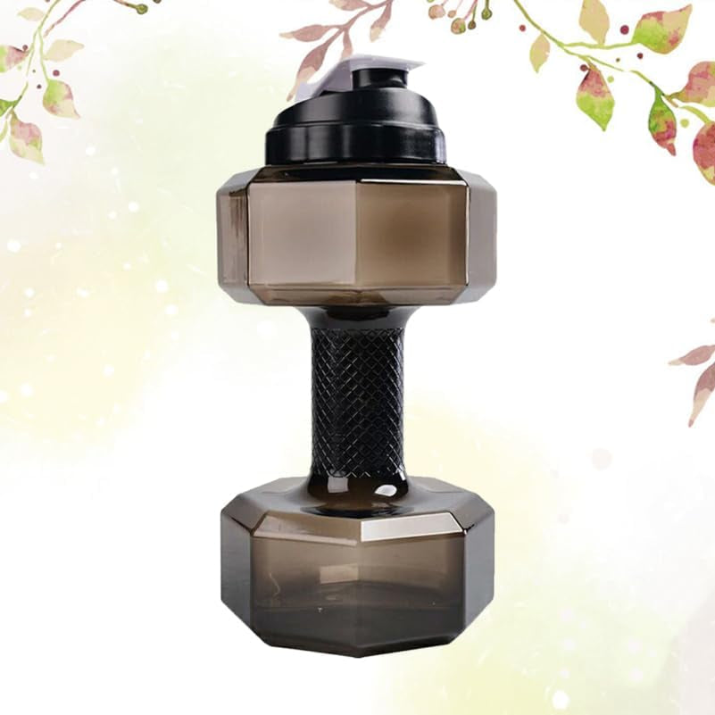2.2L Dumbbell Shape Water Bottle Portable Weight Water Bottles Sports Fitness Exercise Water Jug for Gym, Yoga, Running, Cycling, and Camping