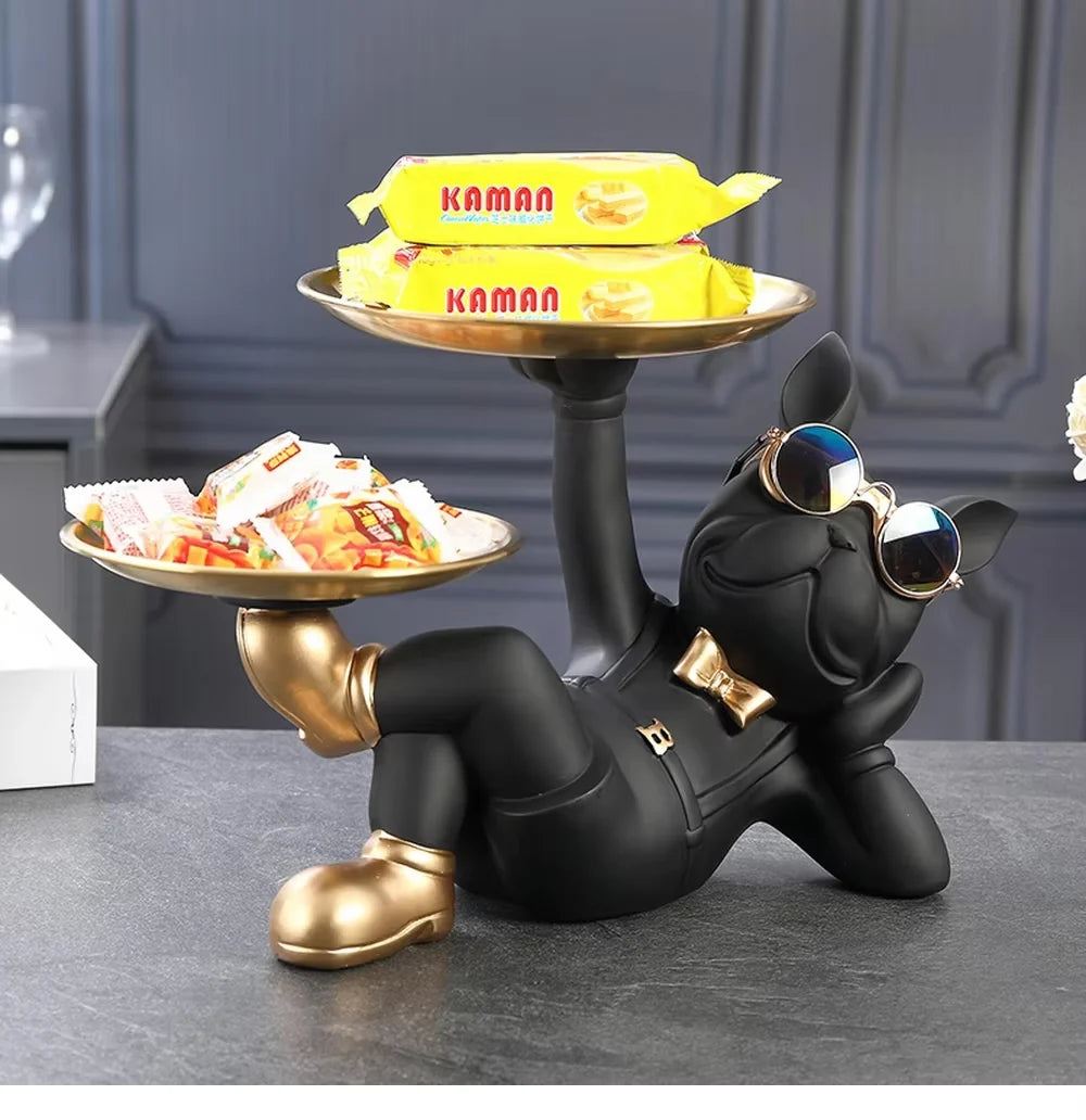 New Desktop Decoration Creative Home Living Room Porch Key Storage Tray Cartoon Snack Organizer Table Ornaments
