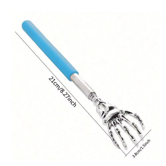 Portable Stainless Steel Telescopic Back Scratcher Extendable Scratcher Back Massager Tool for Blood Circulation Relax Health