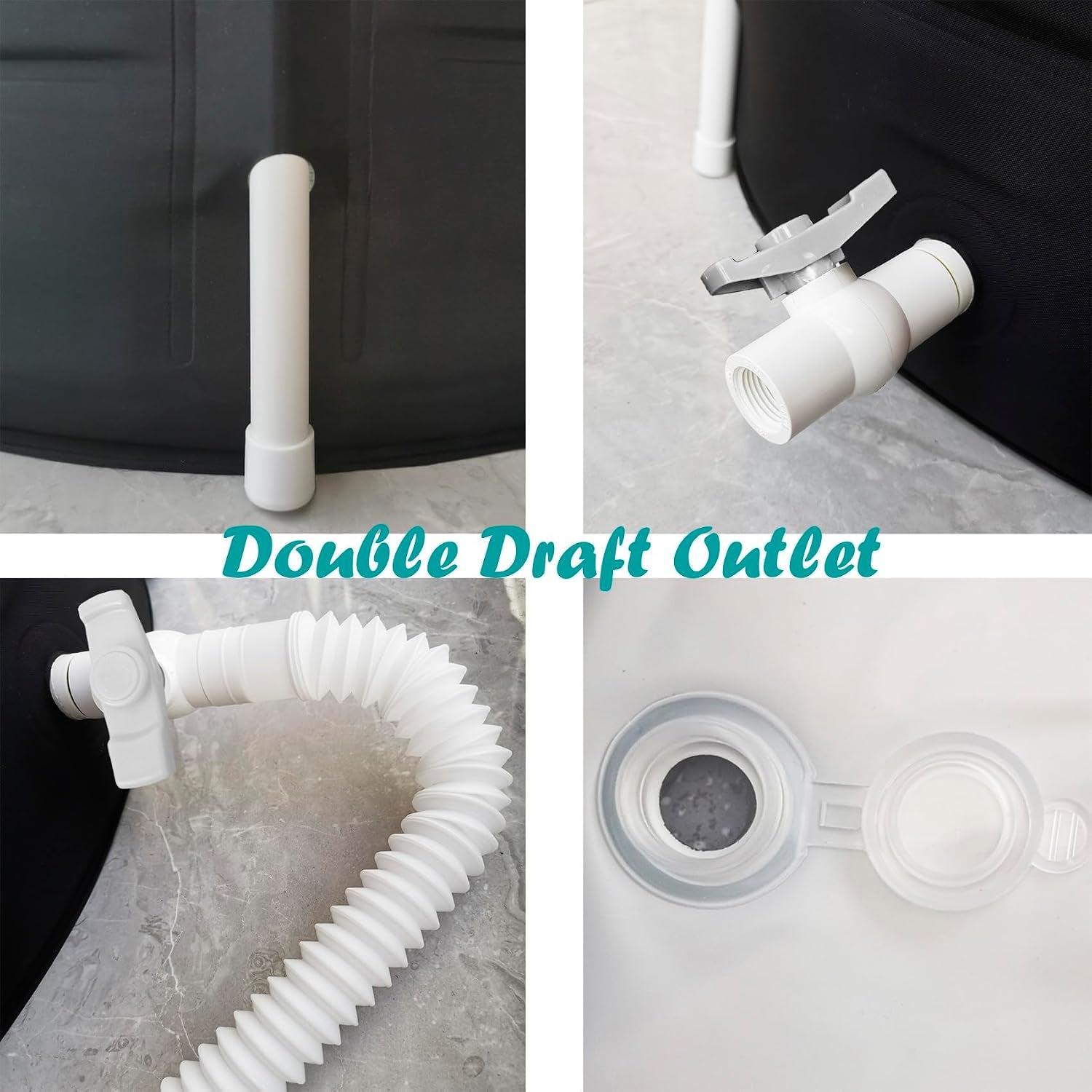 Portable Adult Soaking Bathtub - Folding Cold Plunge Tub Barrel Bath Shower (Dia 29.5" X H 21.6")