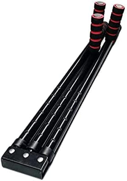 3 Bar Leg Stretcher Extension Device Iron Leg Support Yoga Exercise Martial Arts Gym Flexibility Stretching Machine, Black