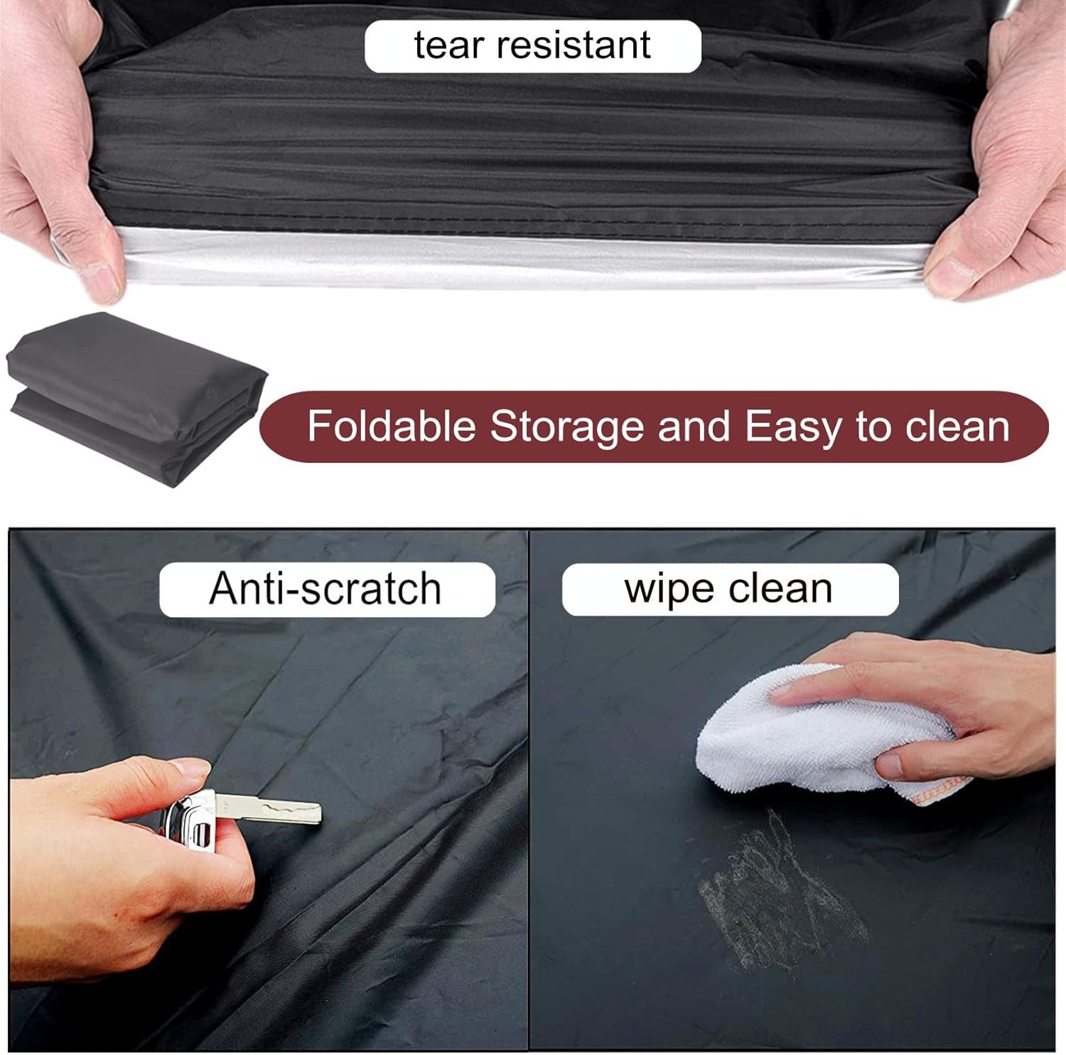 Portable Ice Bath Tub Cover - Dustproof, Waterproof with Windproof Hem - Outdoor Ice Bath Barrel Cover for Cold Plunge Tub