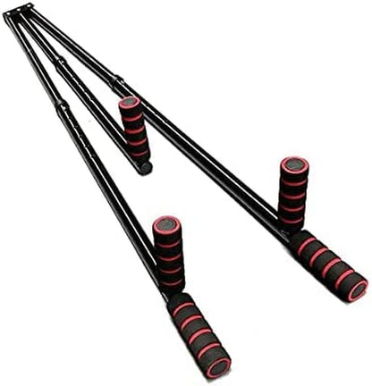 3 Bar Leg Stretcher Extension Device Iron Leg Support Yoga Exercise Martial Arts Gym Flexibility Stretching Machine, Black