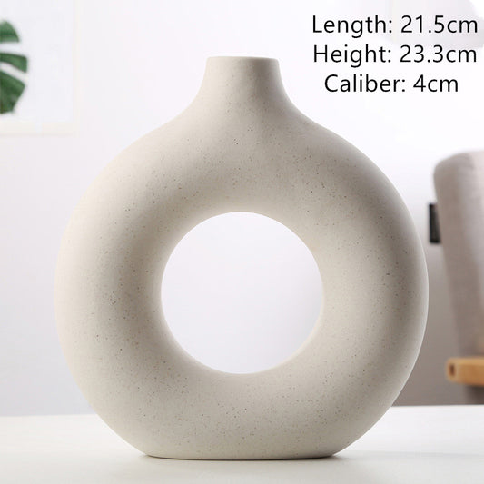 New Style Biscuit Vase Frosted Particle Flower Arranging Device
