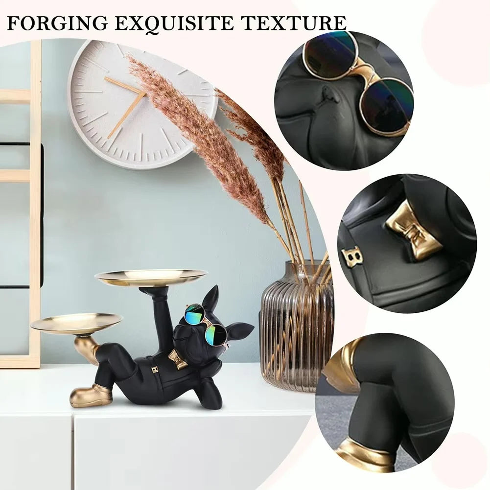 New Desktop Decoration Creative Home Living Room Porch Key Storage Tray Cartoon Snack Organizer Table Ornaments